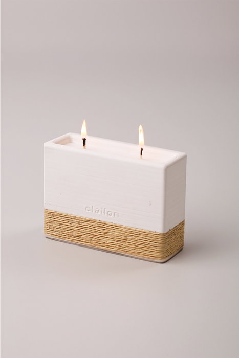 Aberto Design Vela Harmony White Hormigón Sándalo Blanco 11.5 cm